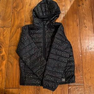 Girls large gap primaloft, lightweight puffer